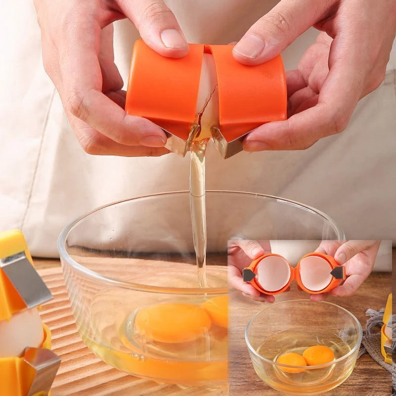 1PC Creative Eggshell Bottle Opener Egg Shell Cutter Egg Peeler Fast Incise Egg Top Kitchen Egg Breaker Kitchen Tool Egg Clamp