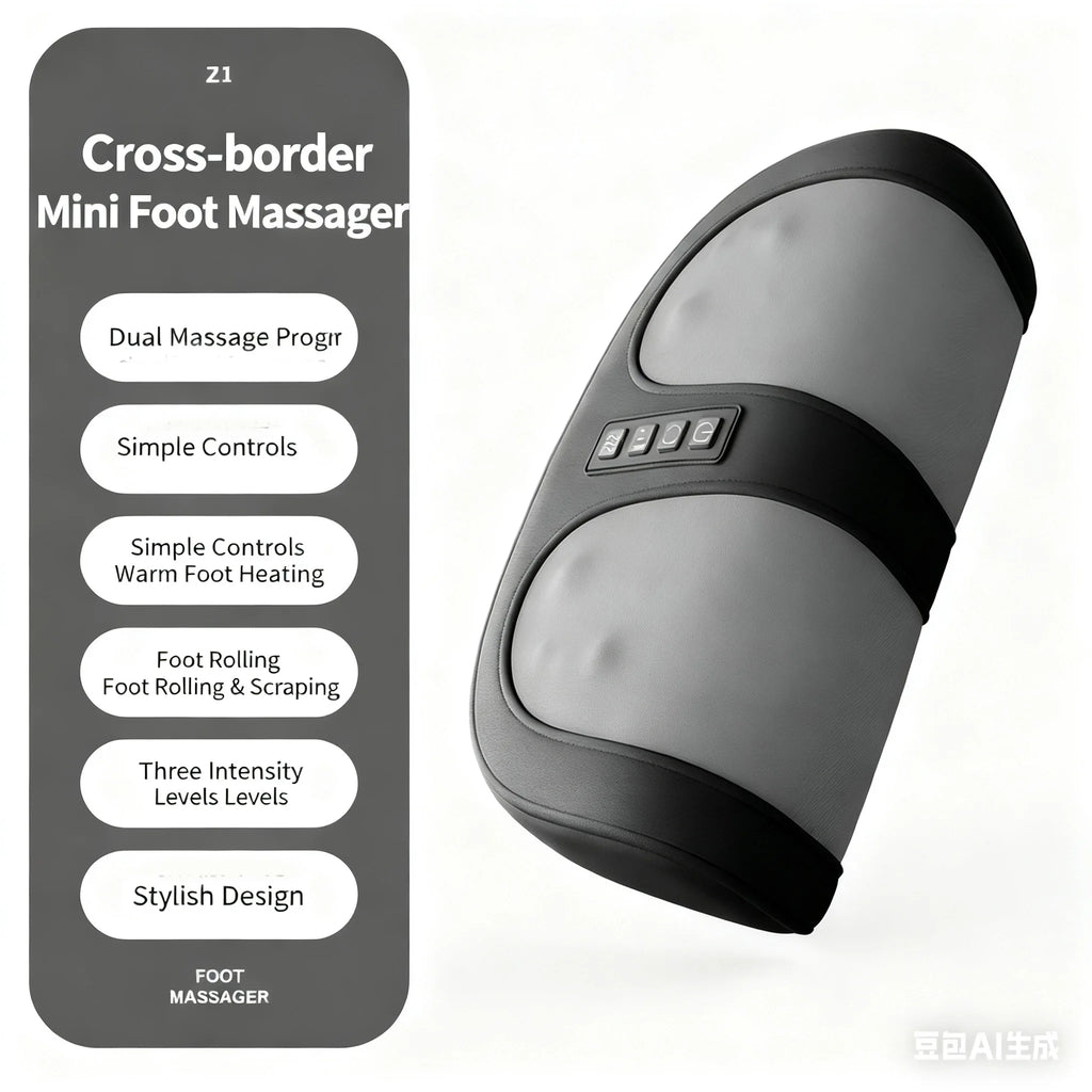 Electric Foot Massager Hot Compress Shiatsu Kneading Leg Roller Kneading Calf Deep Relieve Fatigue Relieves Plantar Fasciitis