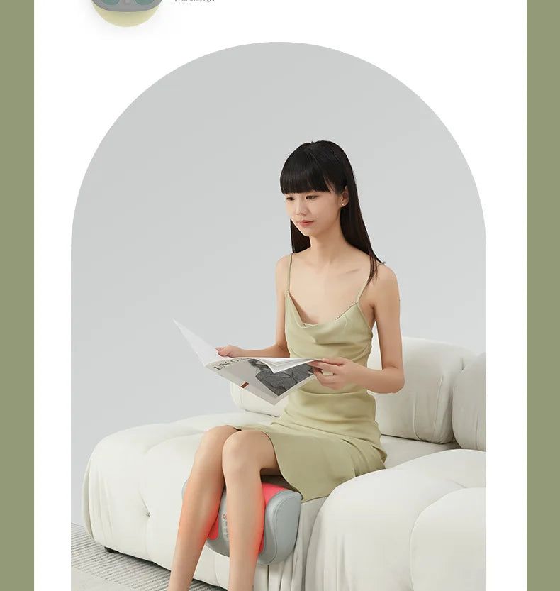 Electric Foot Massager Hot Compress Shiatsu Kneading Leg Roller Kneading Calf Deep Relieve Fatigue Relieves Plantar Fasciitis