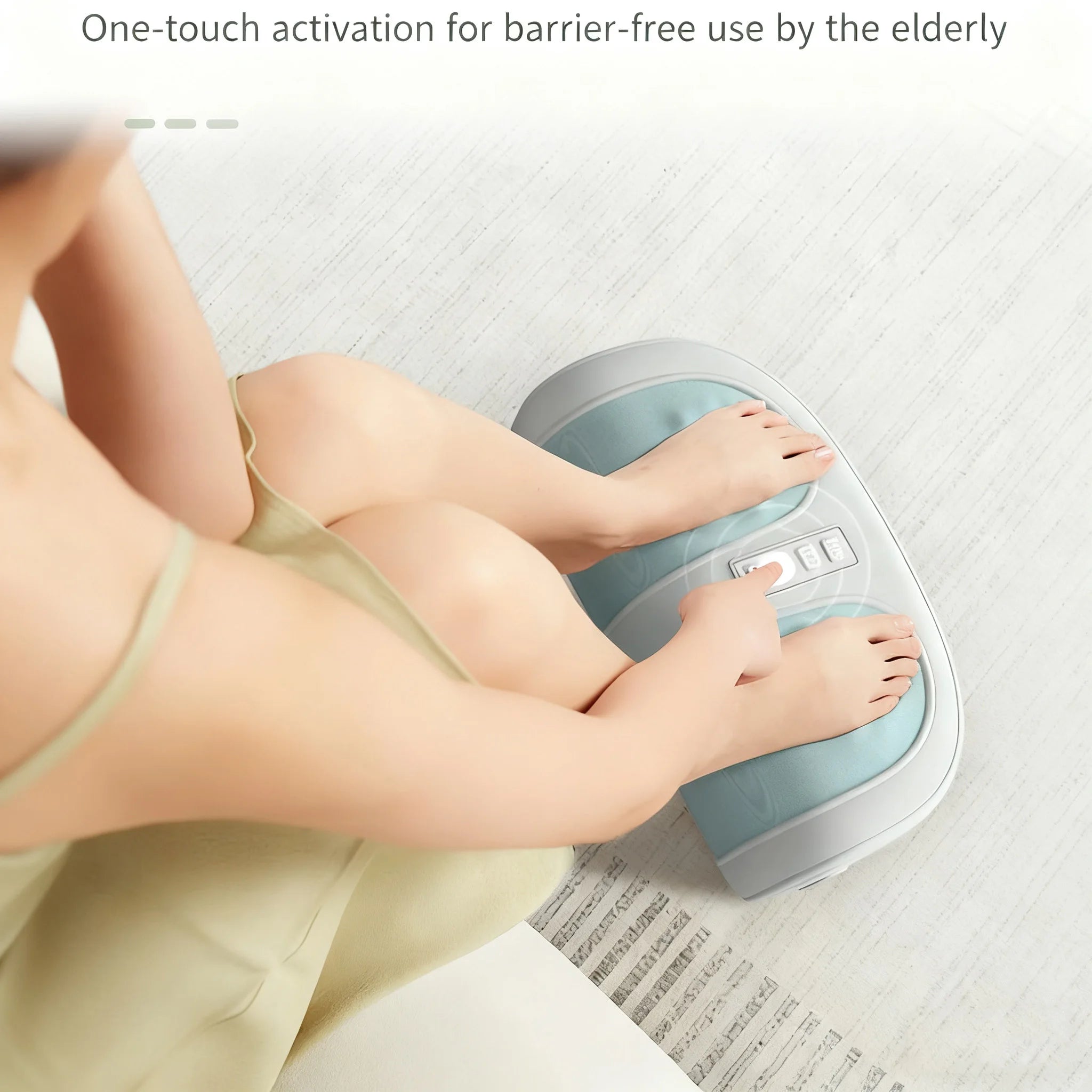 Electric Foot Massager Hot Compress Shiatsu Kneading Leg Roller Kneading Calf Deep Relieve Fatigue Relieves Plantar Fasciitis