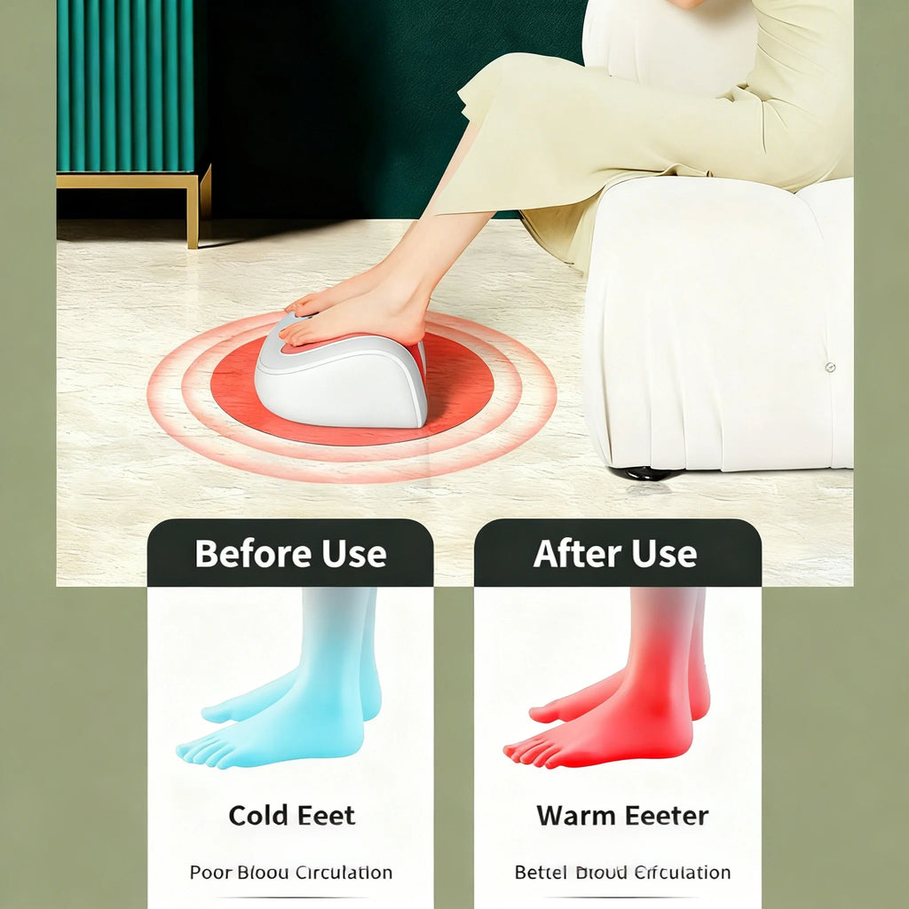 Electric Foot Massager Hot Compress Shiatsu Kneading Leg Roller Kneading Calf Deep Relieve Fatigue Relieves Plantar Fasciitis