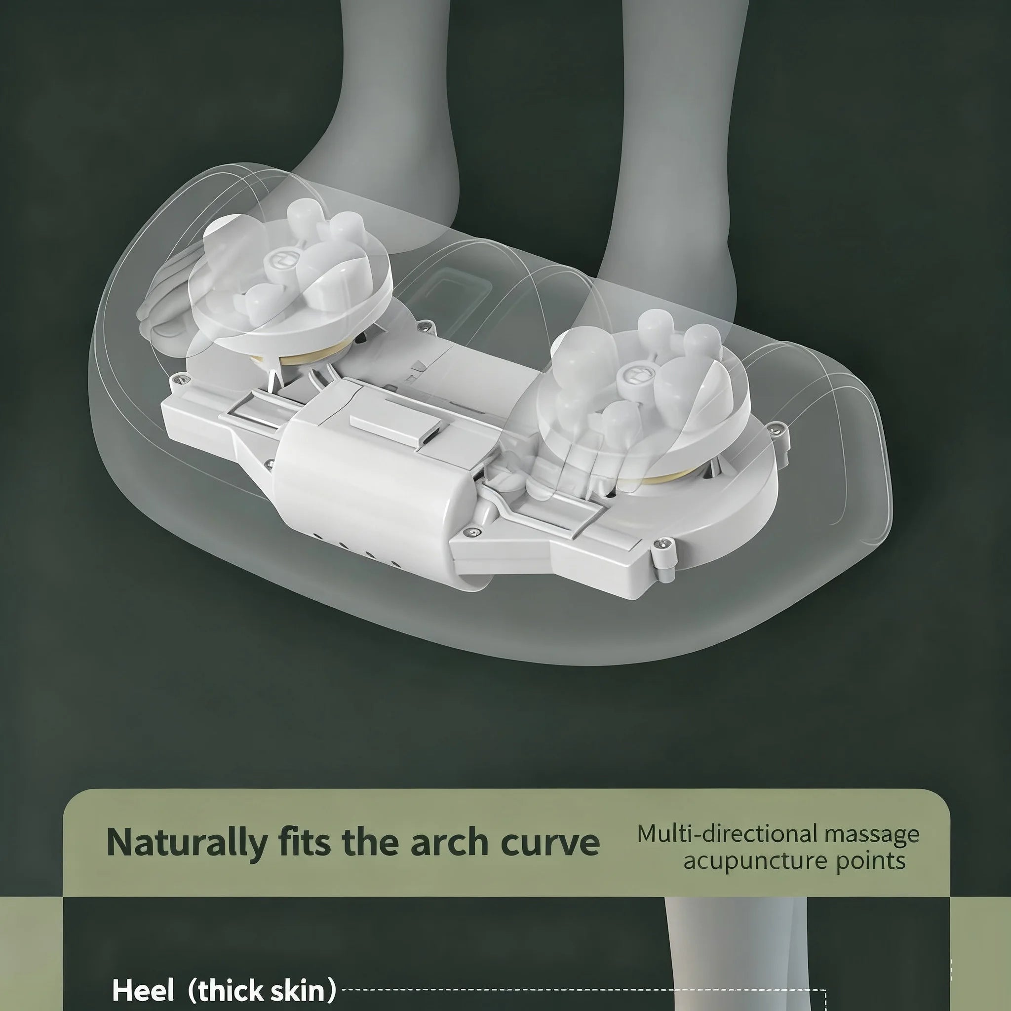 Electric Foot Massager Hot Compress Shiatsu Kneading Leg Roller Kneading Calf Deep Relieve Fatigue Relieves Plantar Fasciitis