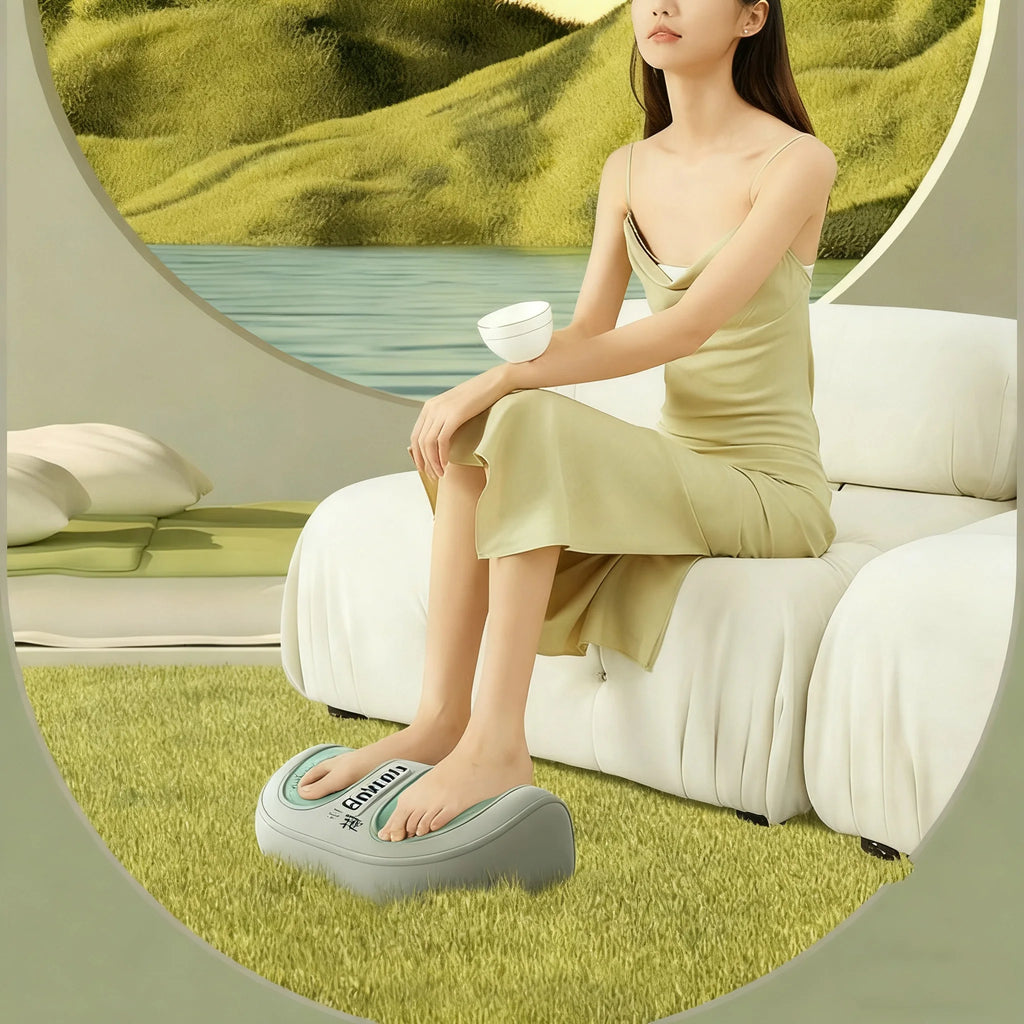 Electric Foot Massager Hot Compress Shiatsu Kneading Leg Roller Kneading Calf Deep Relieve Fatigue Relieves Plantar Fasciitis