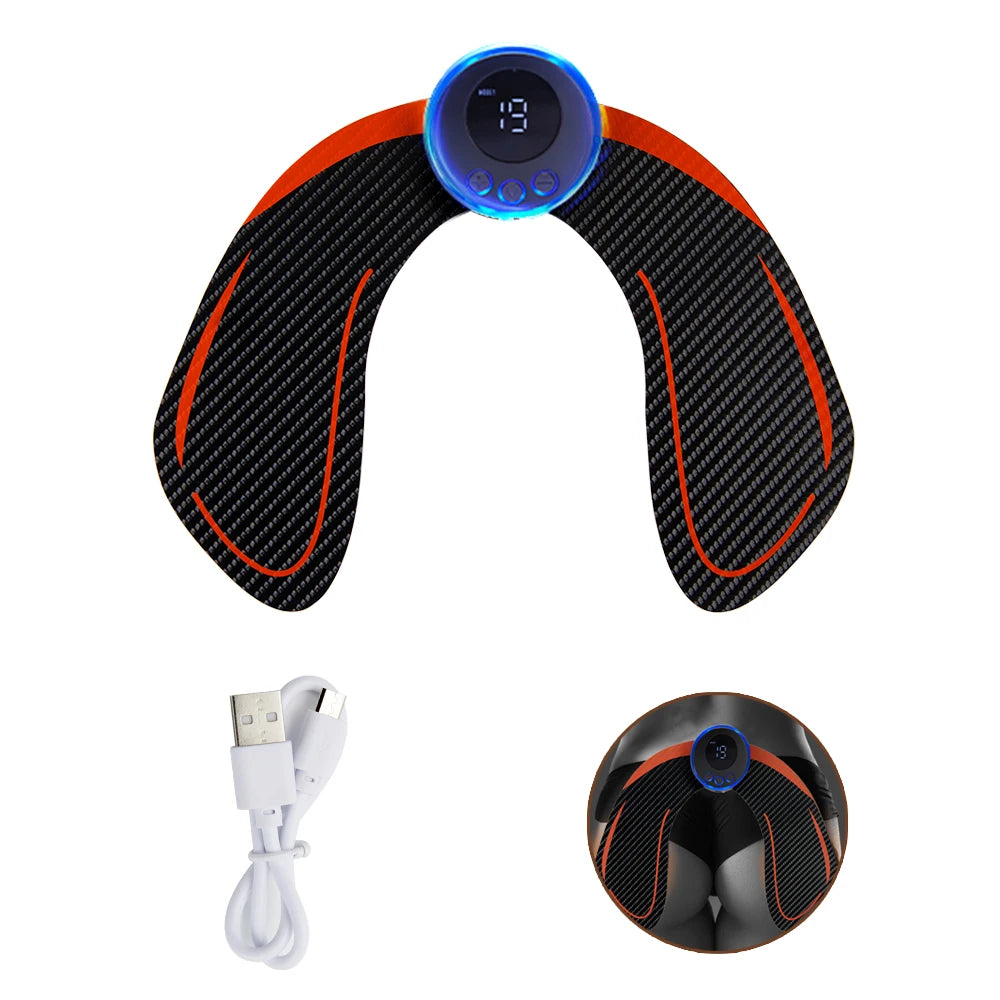 Electric Muscle Stimulator - EMS Abdominal Fitness Trainer with LCD Display