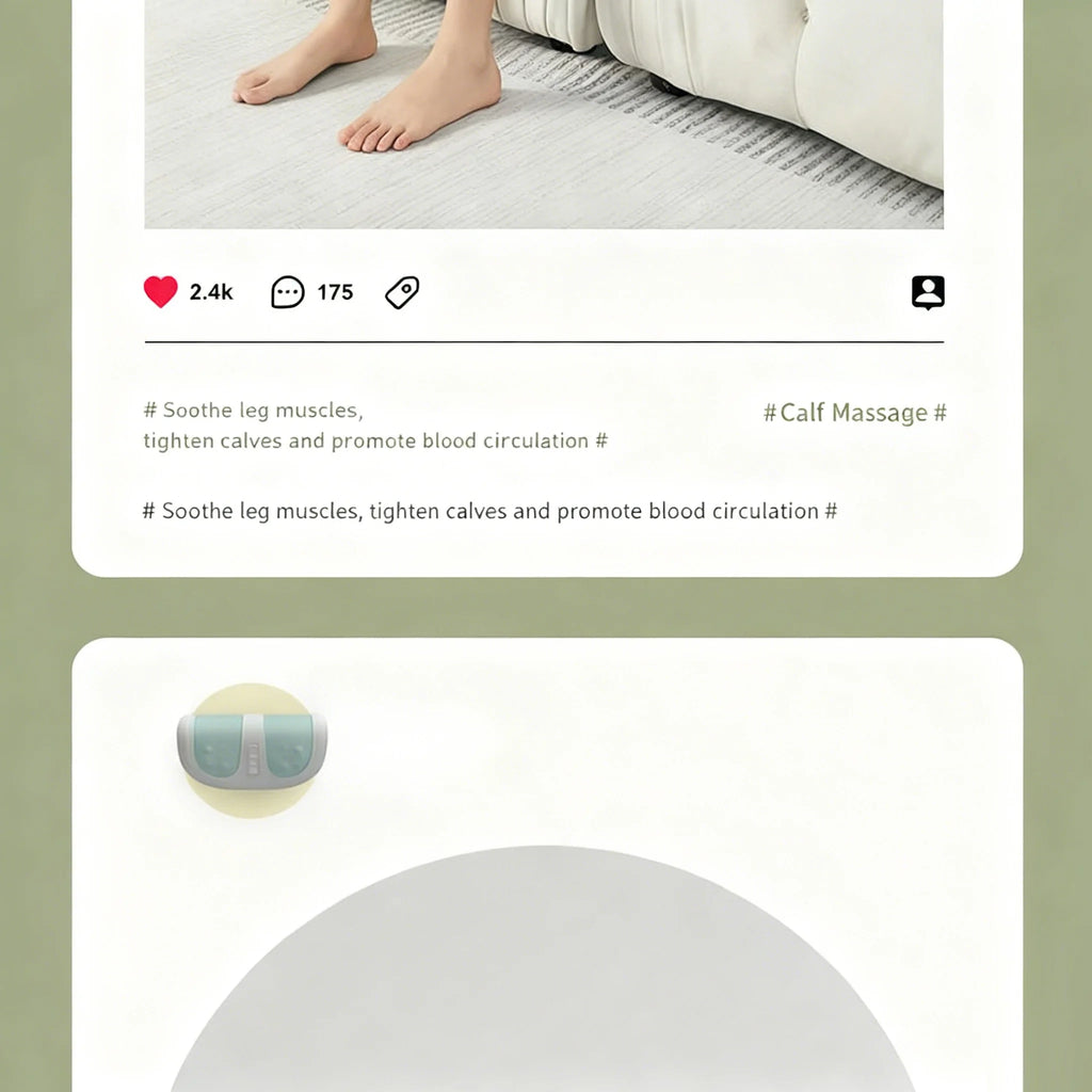 Electric Foot Massager Hot Compress Shiatsu Kneading Leg Roller Kneading Calf Deep Relieve Fatigue Relieves Plantar Fasciitis