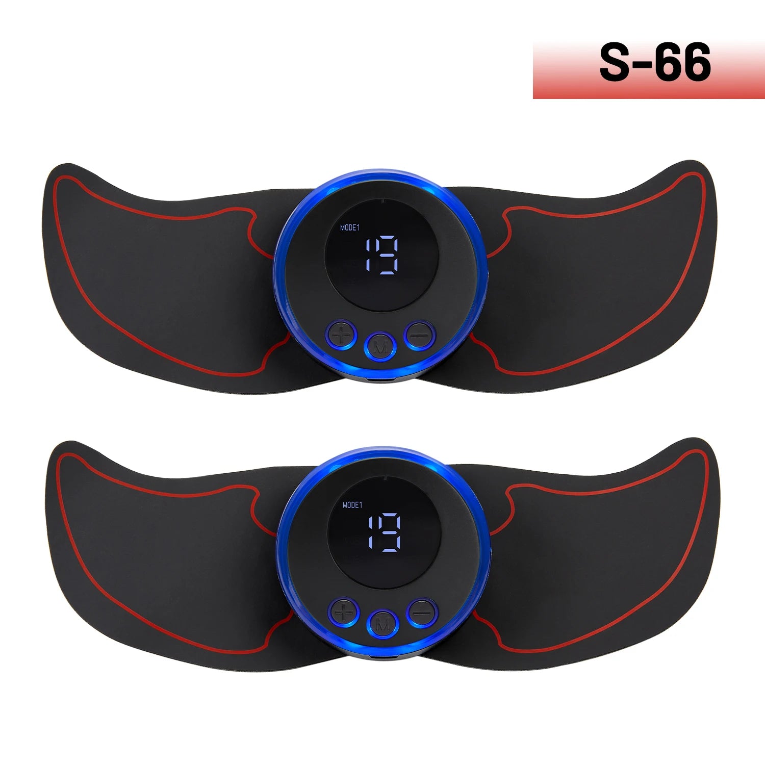 Electric Muscle Stimulator - EMS Abdominal Fitness Trainer with LCD Display