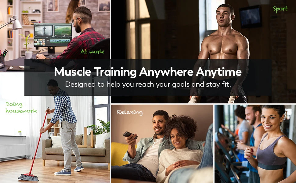 Electric Muscle Stimulator - EMS Abdominal Fitness Trainer with LCD Display