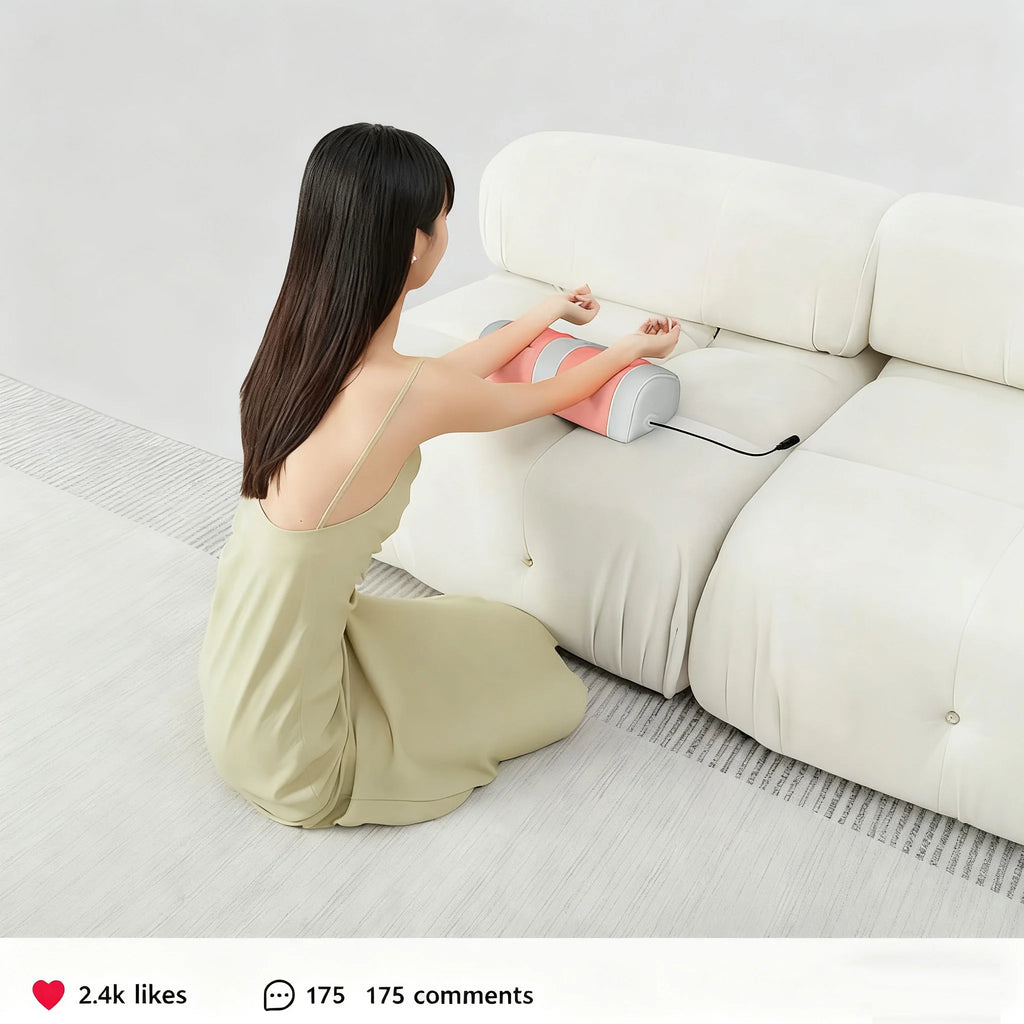 Electric Foot Massager Hot Compress Shiatsu Kneading Leg Roller Kneading Calf Deep Relieve Fatigue Relieves Plantar Fasciitis