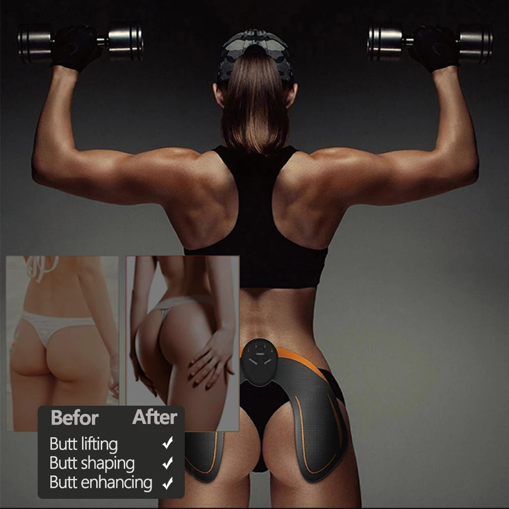 Electric Muscle Stimulator - EMS Abdominal Fitness Trainer with LCD Display