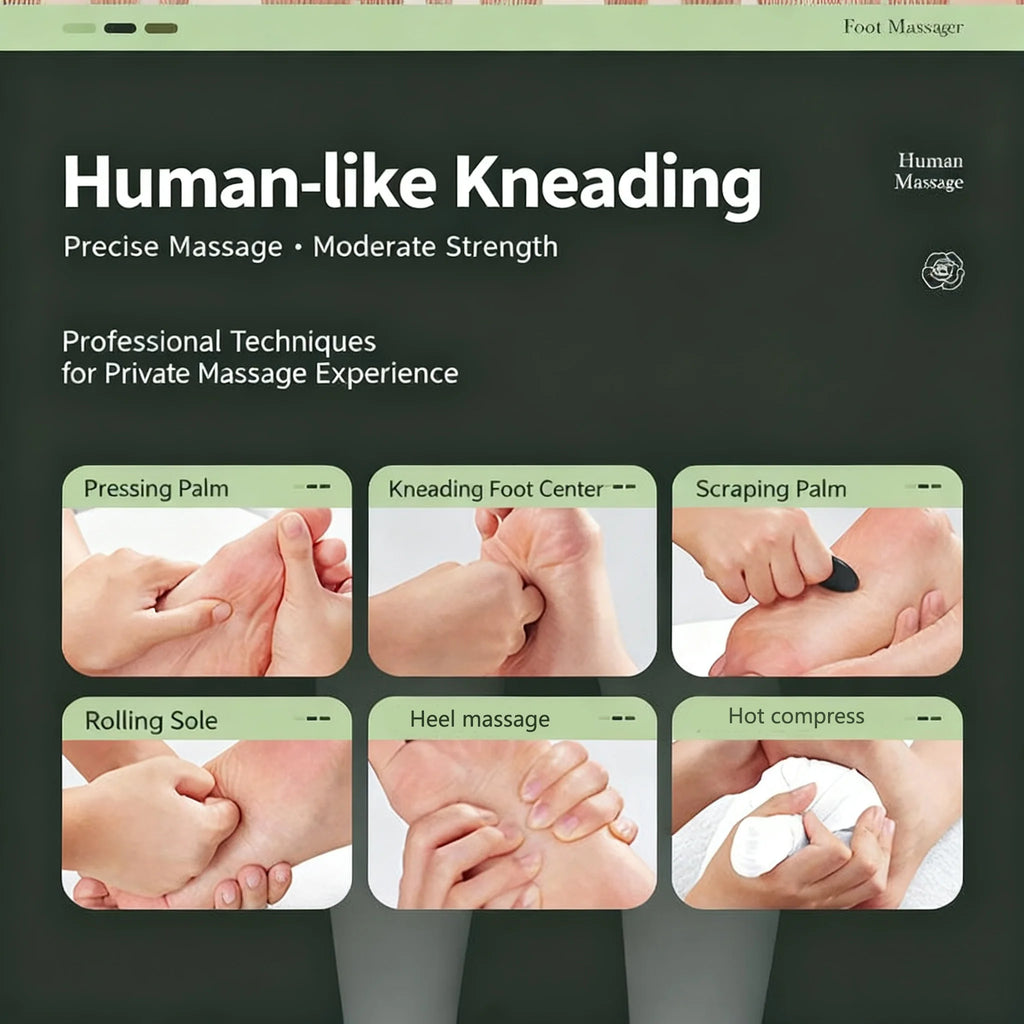 Electric Foot Massager Hot Compress Shiatsu Kneading Leg Roller Kneading Calf Deep Relieve Fatigue Relieves Plantar Fasciitis