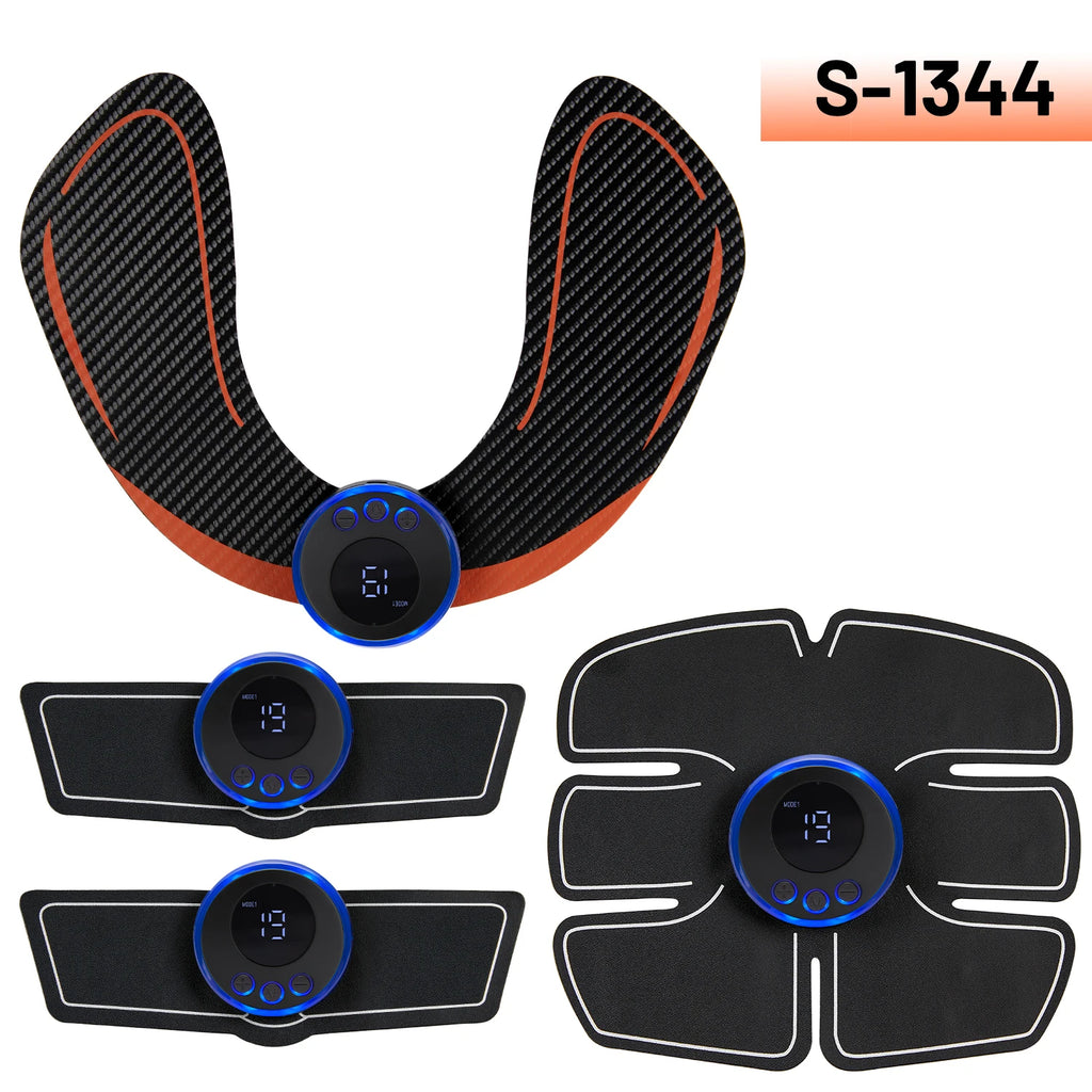 Electric Muscle Stimulator - EMS Abdominal Fitness Trainer with LCD Display