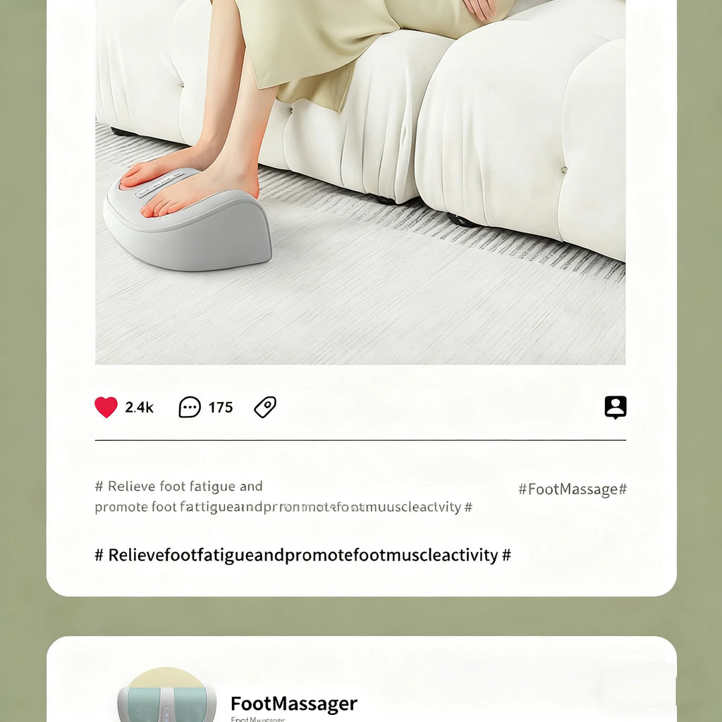 Electric Foot Massager Hot Compress Shiatsu Kneading Leg Roller Kneading Calf Deep Relieve Fatigue Relieves Plantar Fasciitis